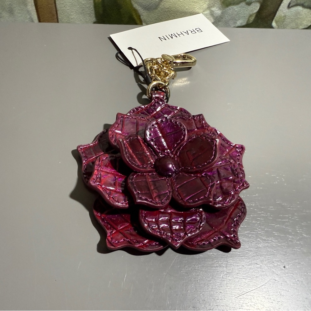 Brahmin Ruby Magnolia Charm Hang Tag